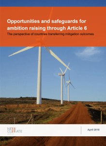 Opportunities and safeguards for ambition raising through Article 6: the perspective of countries transferring mitigation outcomes
