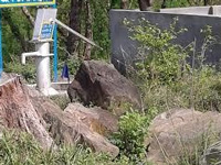 In Etah, hand pump spews 'black' fluid