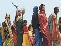 Tribals, activists burn copies of land acquisition Ordinance