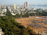 How were speakers allowed at Shivaji Park? 