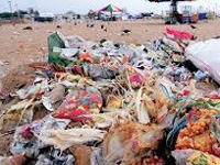 Waste segregation forgotten, even dustbins go saffron