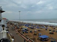 Axe on Puri beach shops