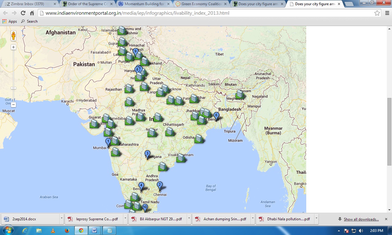 Does your city figure among India's most liveable cities?