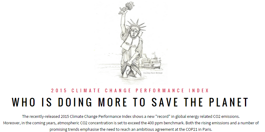 Who is doing more to save the planet - 2015 Climate Change Performance Index