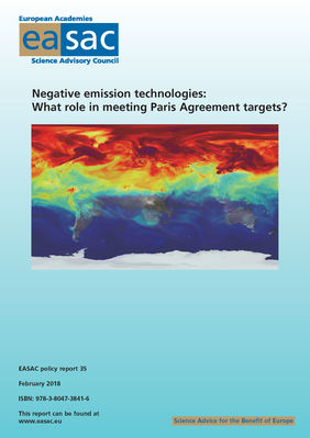 Negative emission technologies: what role in meeting Paris Agreement targets?