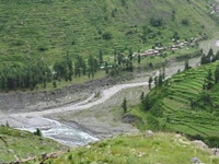 Flash floods cut off Bara Bhangal