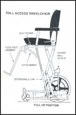 Extendable wheelchair