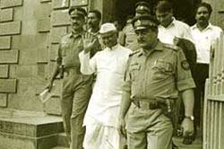 Anna Hazare behind bars