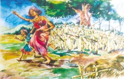 Bold strokes of pain   children depict the Muthanga episode