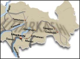 What caused the landslides in Uttaranchal?