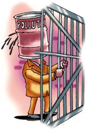 Polluter lands behind bars