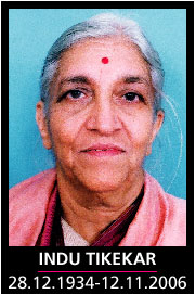 Gandhian social worker Indu Tikekar passes away