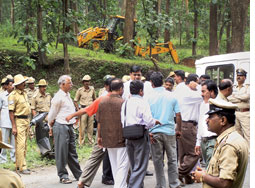 Protest for Kali river water   