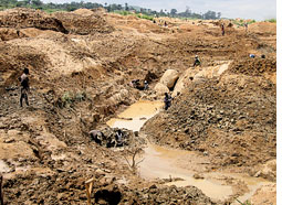 Kono diamond mining suspended  