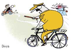 Patrolling on cycle