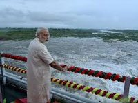 PM launches irrigation project in Gujarat, thanks farmers
